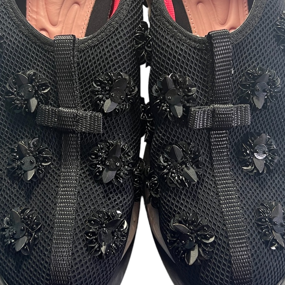 Christian Dior Black Sequin Embellishments Sneakers Size 8 - Picture 9 of 17